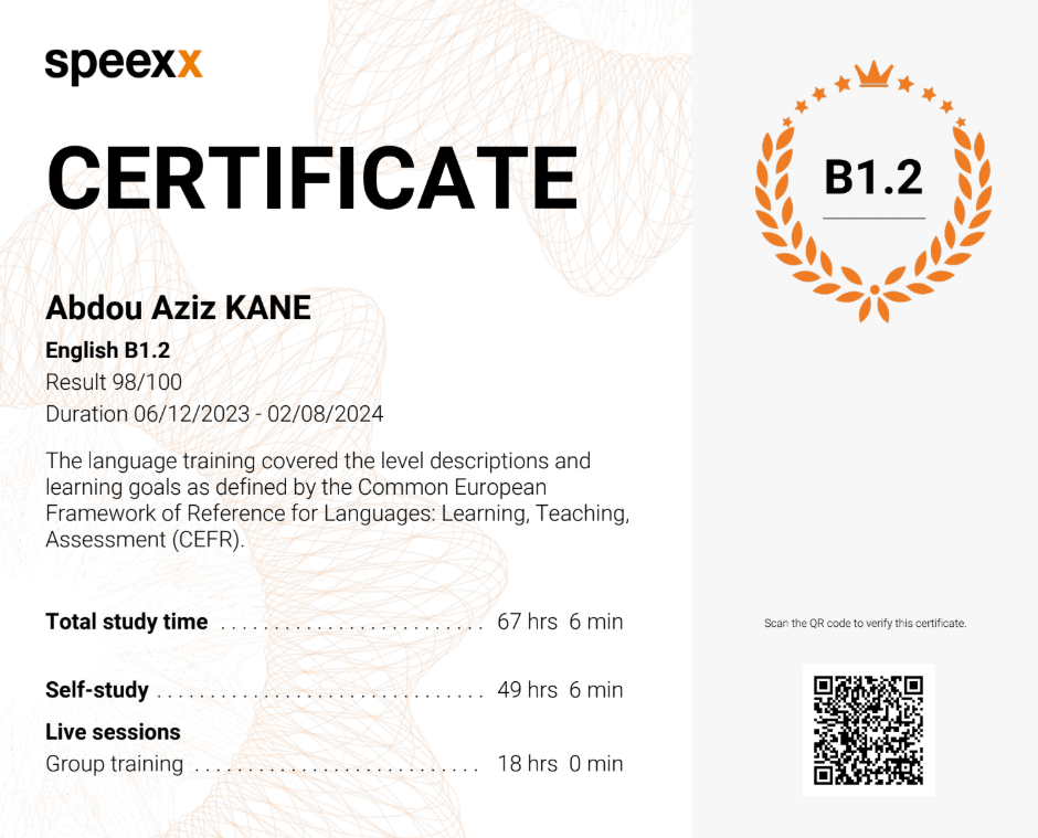 Speexx – Anglais Professionnel